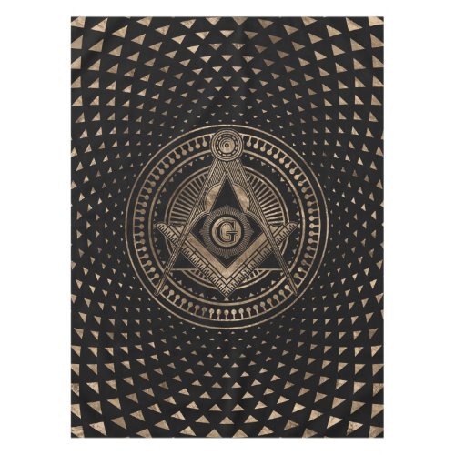 Freemasonry symbol Square and Compasses Tablecloth