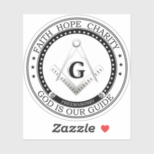 Freemasonry symbol sticker
