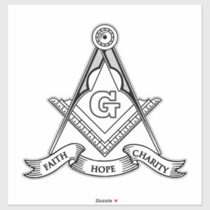 Freemasonry symbol sticker