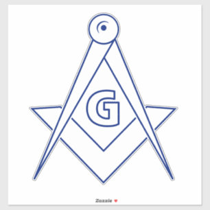 Freemasonry symbol sticker