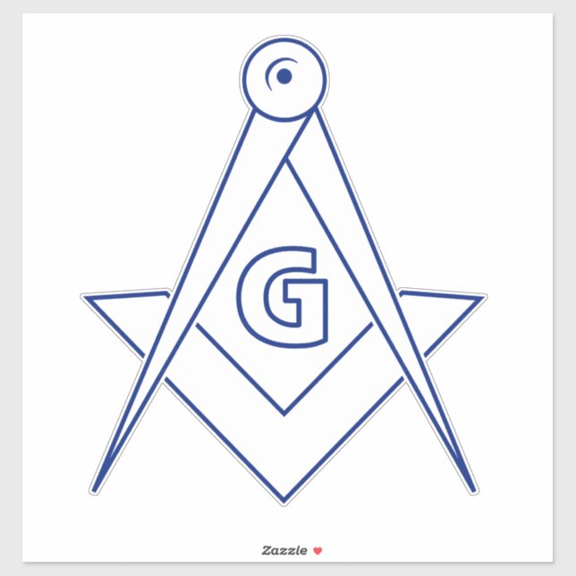 Freemasonry symbol sticker (Sheet)