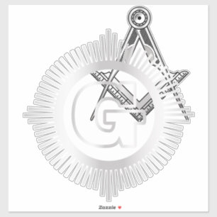 Freemasonry symbol sticker