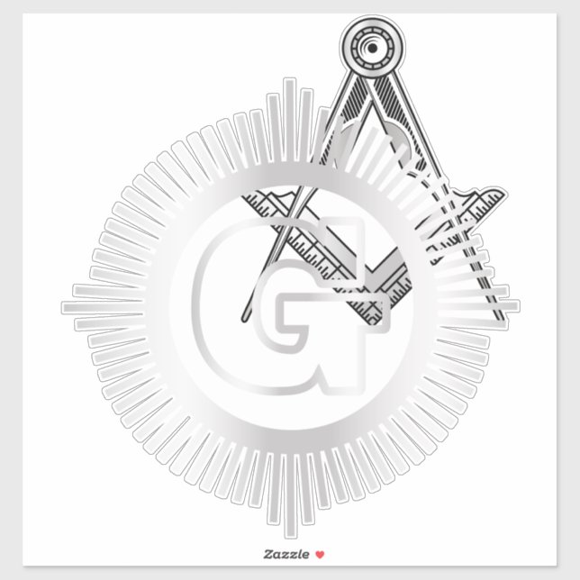 Freemasonry symbol sticker (Sheet)