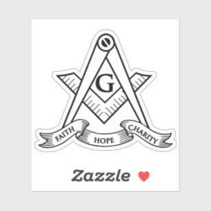 Freemasonry symbol sticker