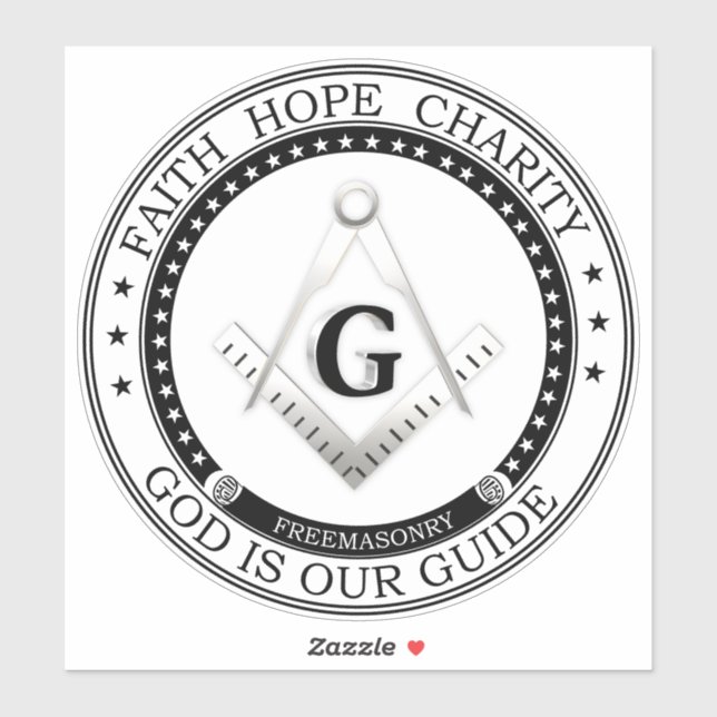 Freemasonry symbol sticker (Sheet)