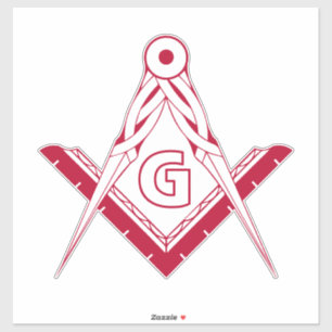 Freemasonry symbol sticker
