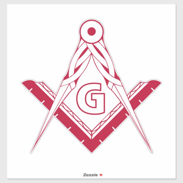 Freemasonry symbol sticker (Sheet)