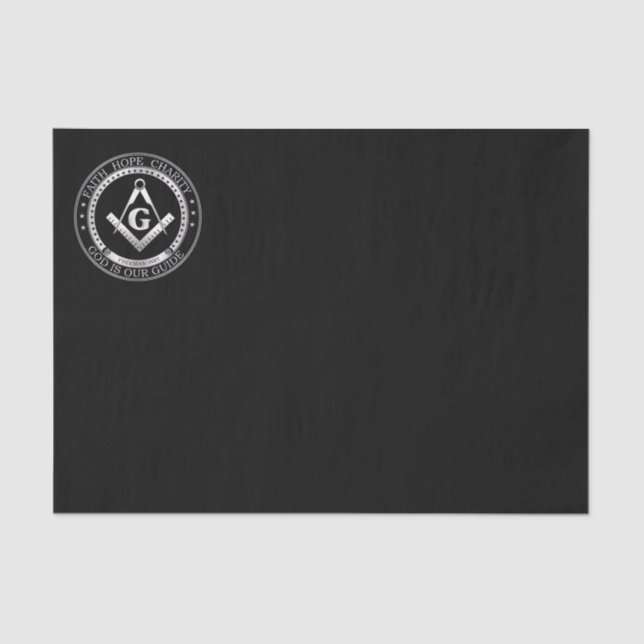 Freemasonry symbol tissue paper (Front)