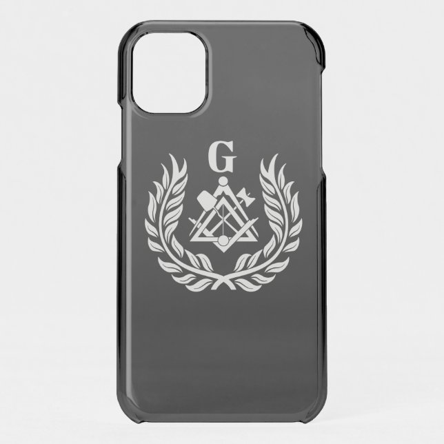 Freemasonry symbol uncommon iPhone case (Back)