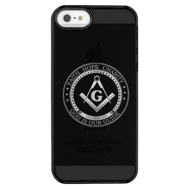 Freemasonry symbol uncommon iPhone case (Back)