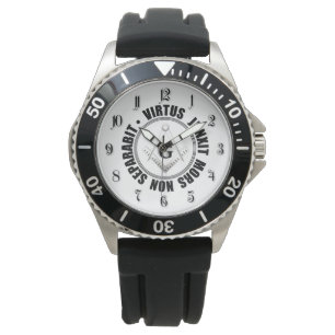 Freemasonry symbol wrist watch