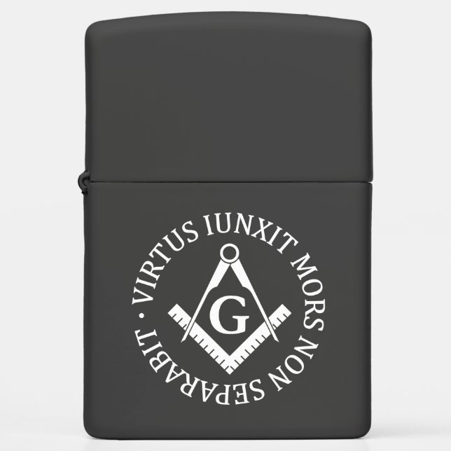 Freemasonry symbol zippo lighter (Front)