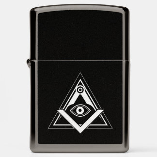 Freemasonry symbol zippo lighter