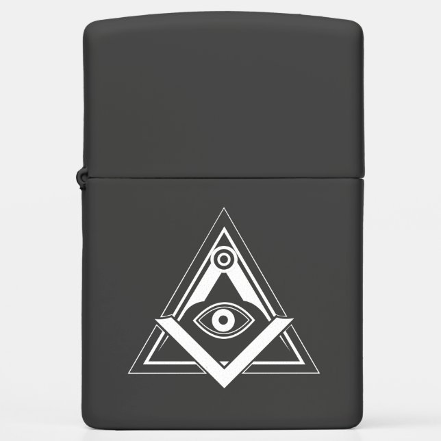 Freemasonry symbol zippo lighter (Front)