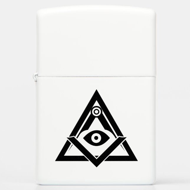 Freemasonry symbol zippo lighter (Front)
