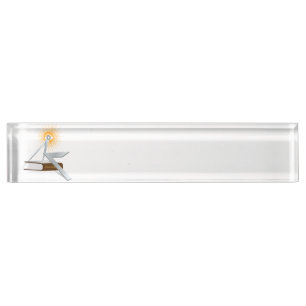 Freemasonry symbols desk name plate