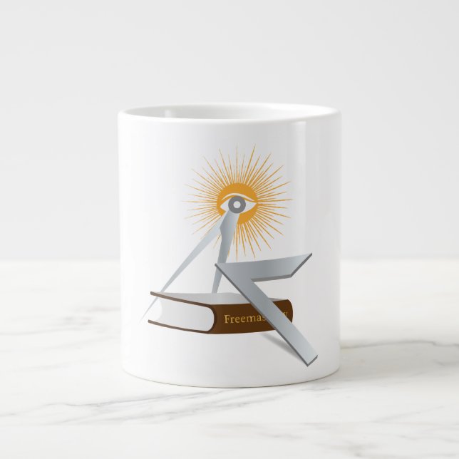 Freemasonry symbols giant coffee mug (Front)