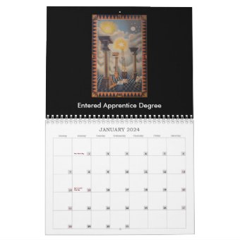 Freemasonry Trestle Board Calendar | Zazzle