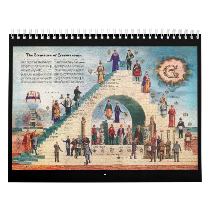 Freemasonry Trestle Board Calendar | Zazzle.com