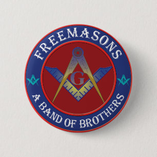 Freemasons Band Of Brothers Pinback Button