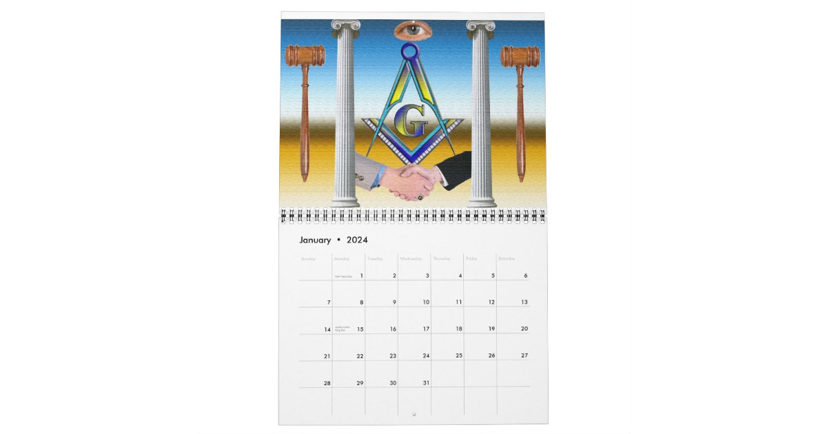 Freemasons Calendar Zazzle