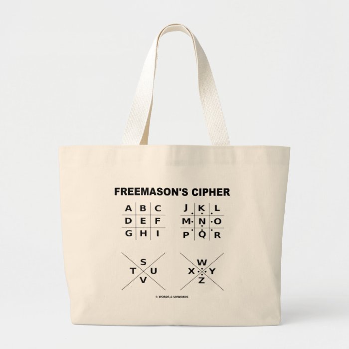 Freemason's Cipher (Cryptography) Bags