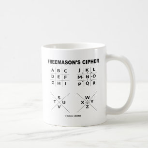 Freemason's Cipher (Cryptography) Coffee Mug