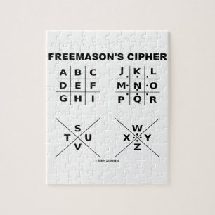 Freemason's Cipher (Cryptography) Jigsaw Puzzle