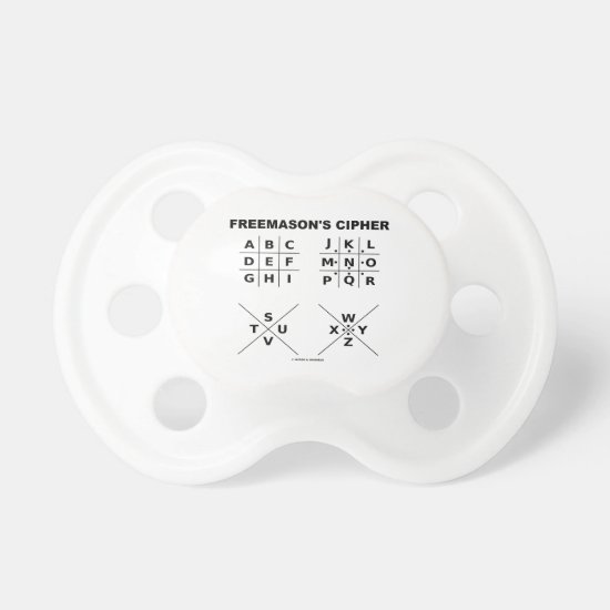 Freemason's Cipher (Cryptography) Pacifier
