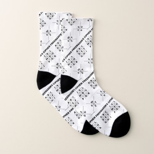 Freemasons Cipher Cryptography Substitution Socks