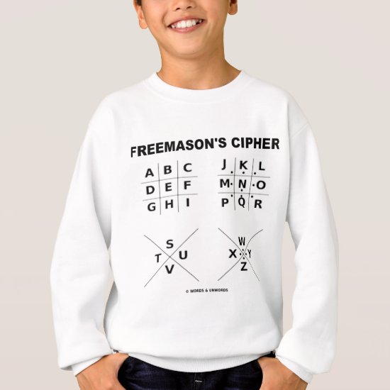 Freemason's Cipher (Cryptography) Sweatshirt
