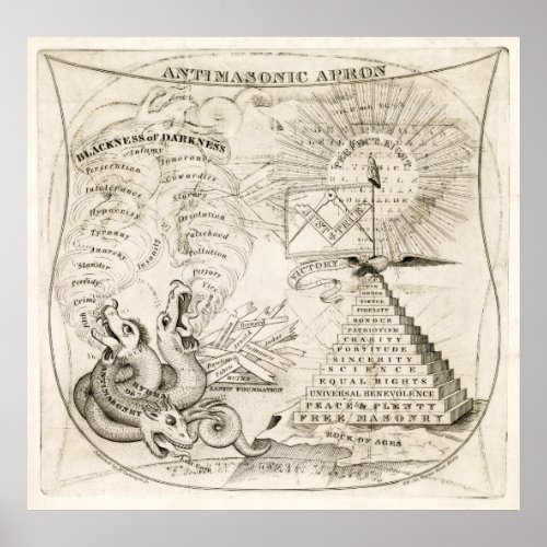 FREEMASONS vs ANTI_FREE MASONS c 1831 Poster