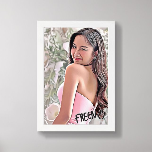 Freen Sarocha Chankimha Digital Drawings Framed Art (Framed Front)