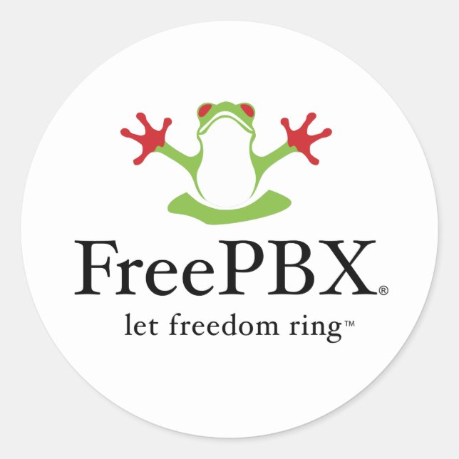 FreePBX Logo Stickers (Classic) (Front)
