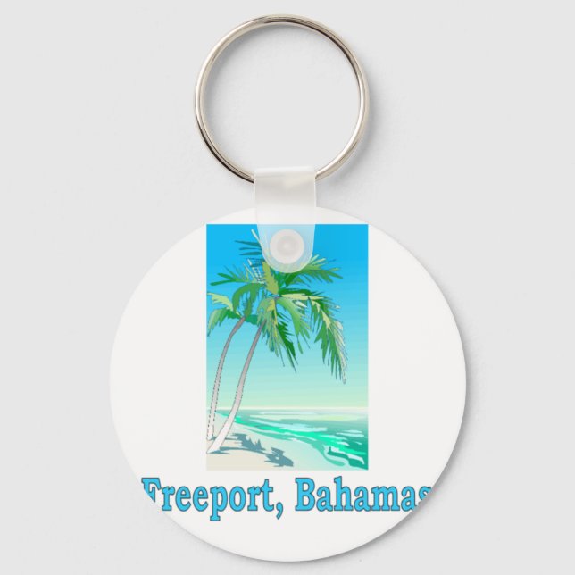 Freeport, Bahamas Keychain (Front)