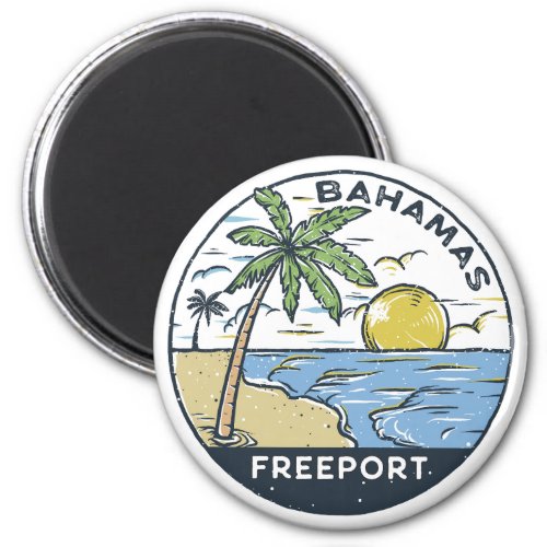 Freeport Bahamas Vintage Magnet
