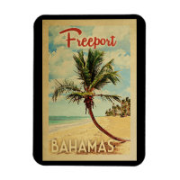 Freeport Palm Tree Vintage Travel