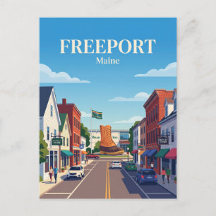 Freeport USA Postcard