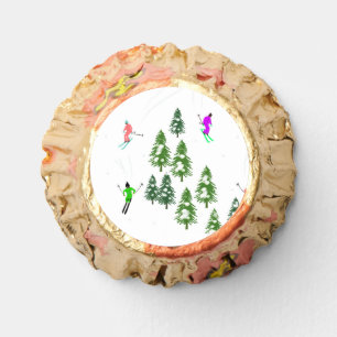 Freeride Alpine Retro Skiers Skiing Ski Reese's Peanut Butter Cups