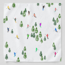 Freeride Alpine Skiers Skiing illustration Ski  Bandana