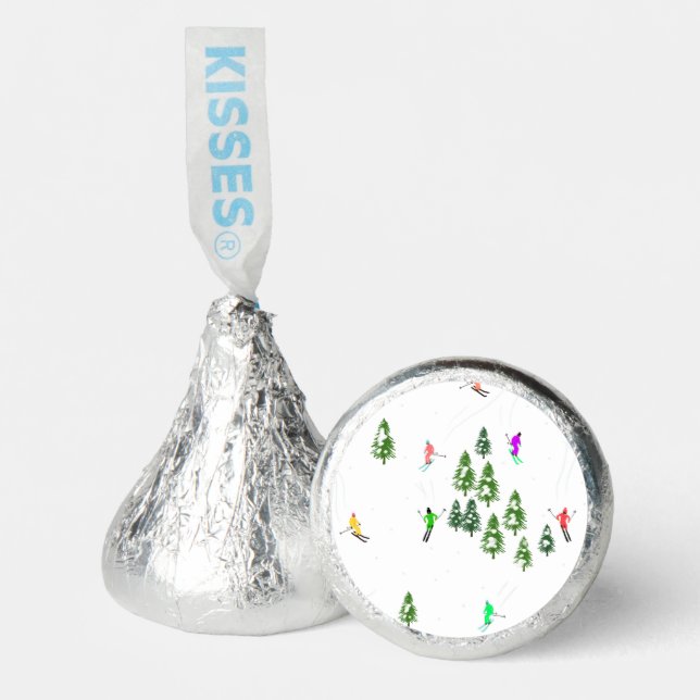 Freeride Alpine Skiers Skiing illustration Ski  Hershey®'s Kisses® (Front)