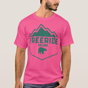 Freeride Skiing - Shred The Pow Powder Freeride Sk T-Shirt