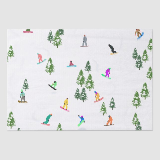 Freeride Snowboard Snowboarder Snowboarding   Tissue Paper (Front)