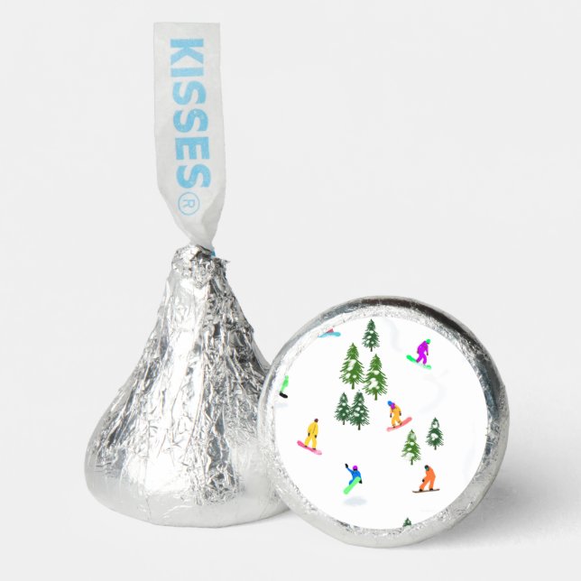 Freeride Snowboarder Snowboarding Illustration  Hershey®'s Kisses® (Front)