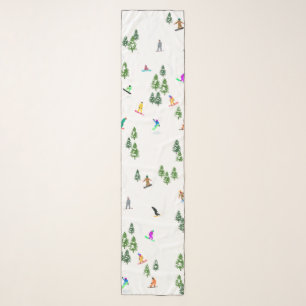 Freeride Snowboarder Snowboarding Illustration Scarf