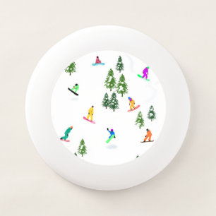 Freeride Snowboarder Snowboarding Illustration Wham-O Frisbee