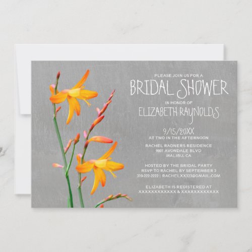 Freesia Bridal Shower Invitations