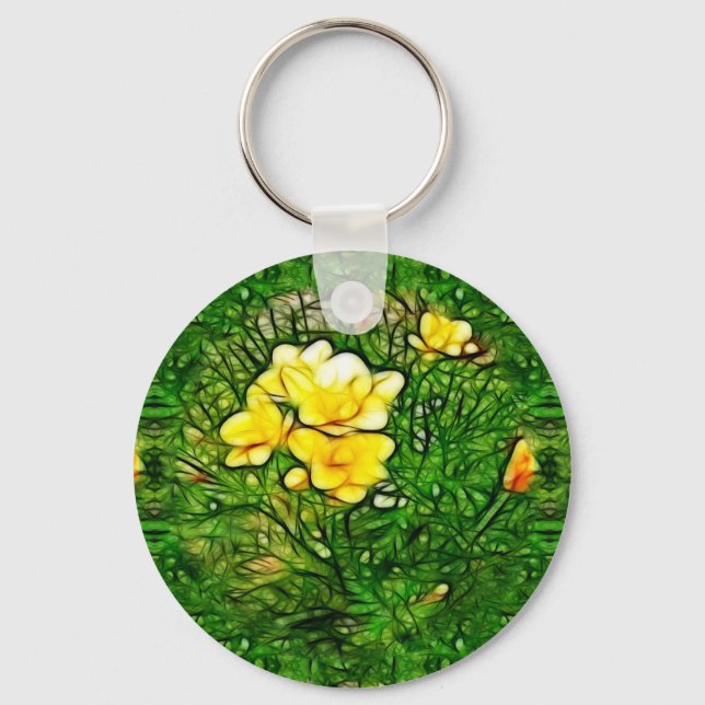 Freesia Burst Keychain (Front)