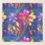 Freesia Floral Scarf By Julie Richman at Zazzle
