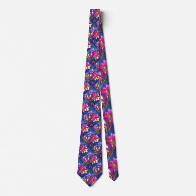 Freesia Floral Tie (Front)